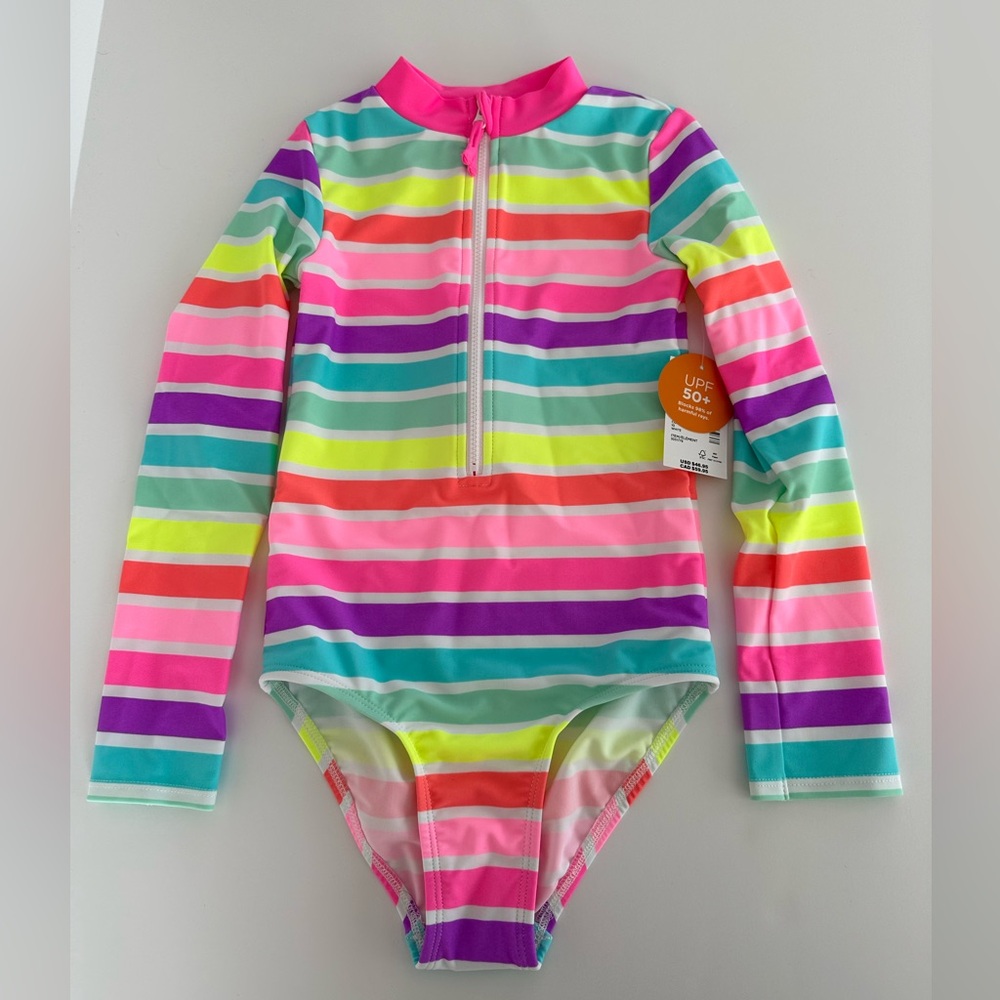 Gymboree Kids' Multicolor Striped Rashguard - Picture 2 of 3
